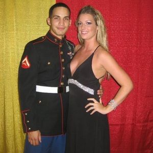 Beautiful floor length military ball gown